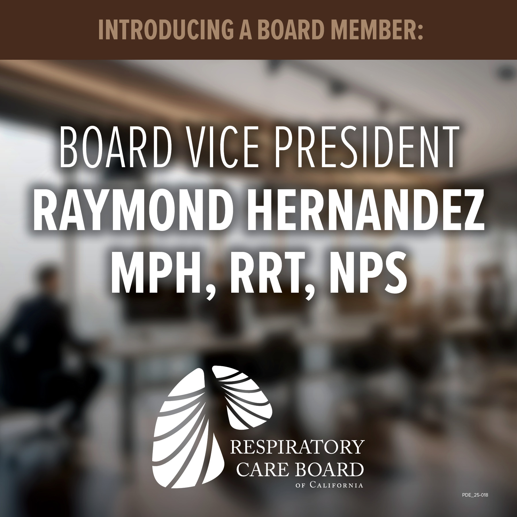 Raymond Hernandez, RCB Board Vice President
